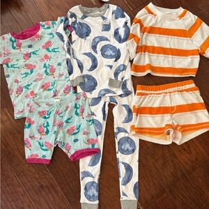 Moon and Stripes Kids Pajama Set